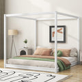 White Pine Wood Canopy Platform Bed Support Legs N793264