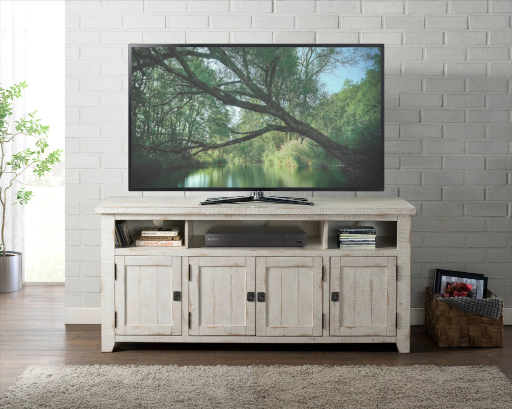 Antique White TV Stand N4255