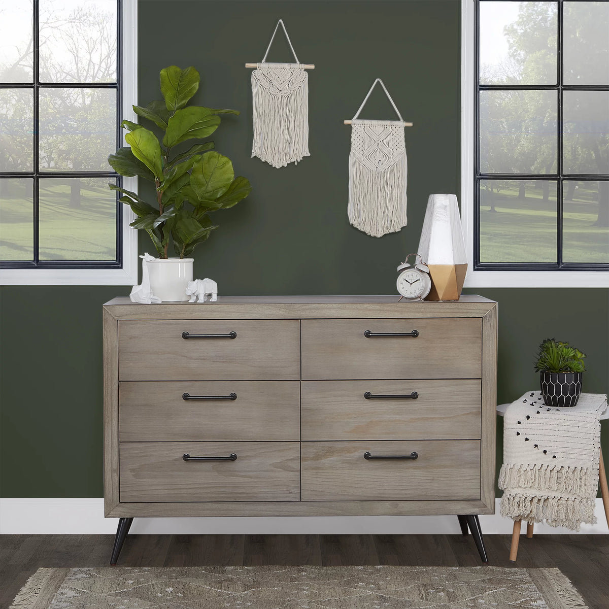 Mid Century Double Dresser F554602