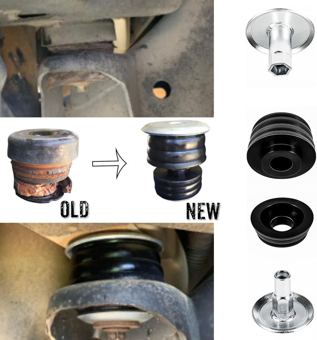 Polyurethane Body Mount Bushing Kit with Steel Sleeves and Hardware S731