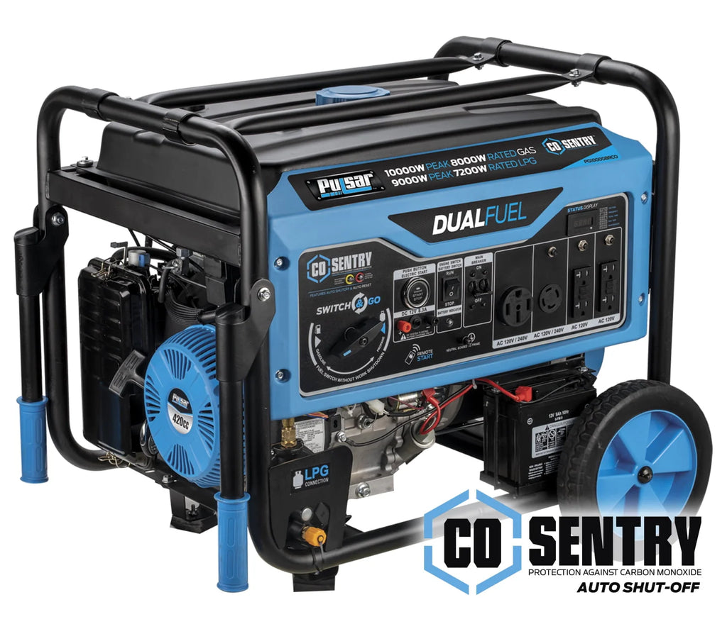 10,000 Watt Dual Fuel Portable Generator with Remote Start X61002