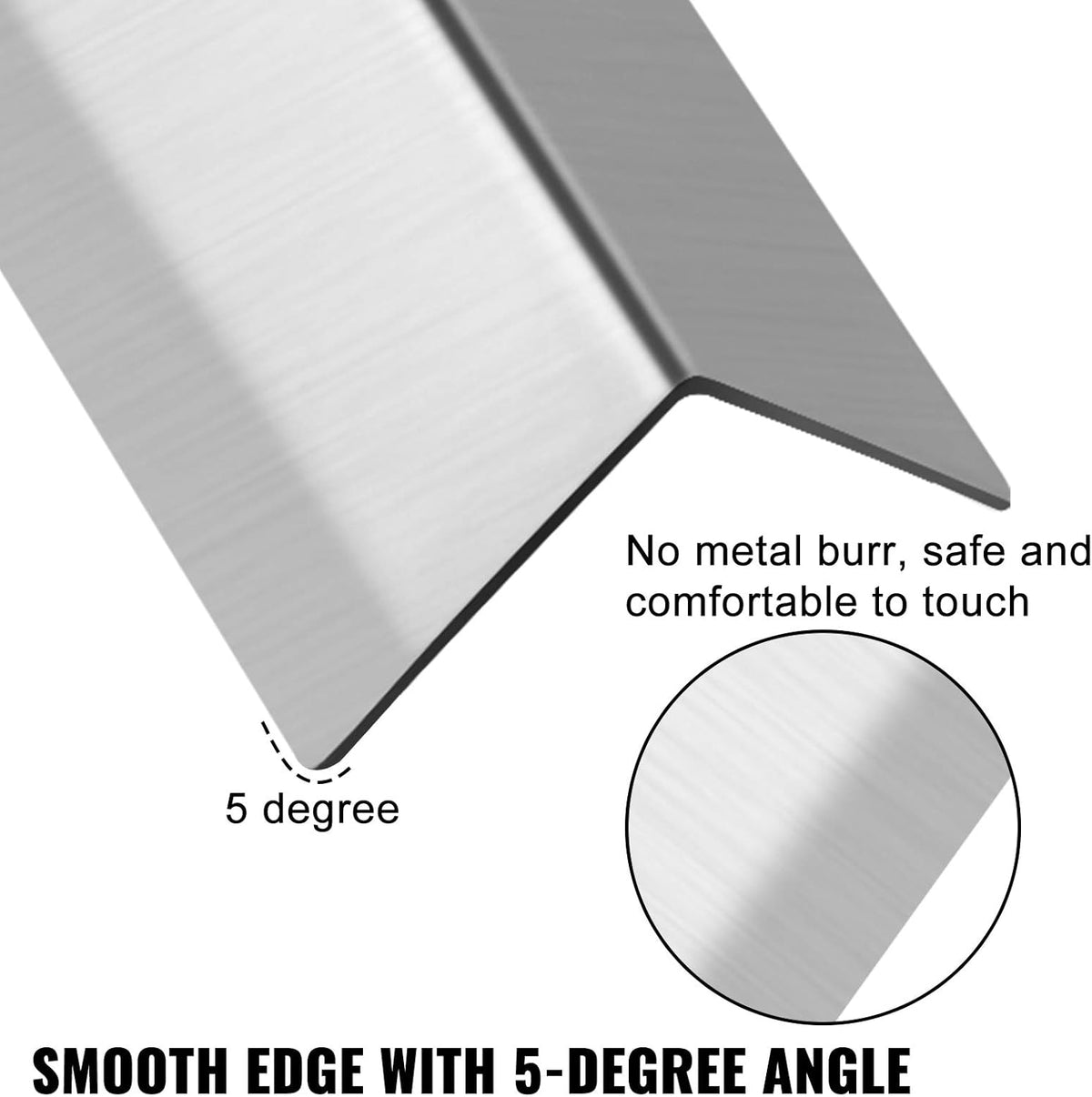 Stainless Steel Corner Guards 1.5 x 1.5 x 48 inch Pack of 10 20 Ga 304 S134475