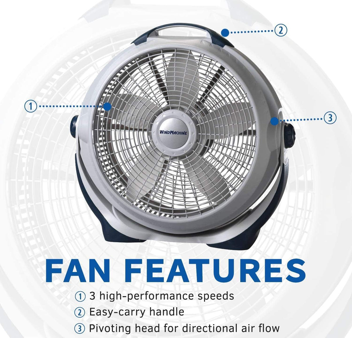 Black 20" Air Circulator P1804