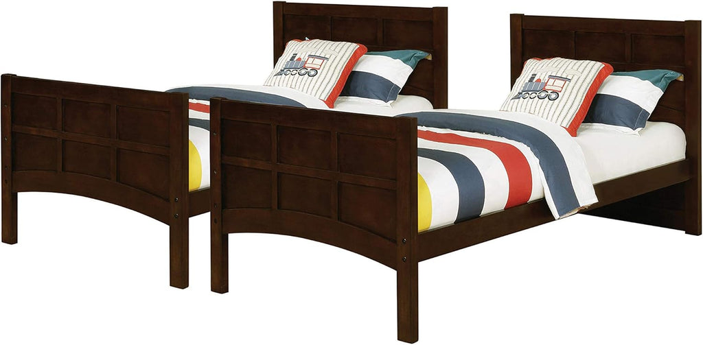Cappuccino Twin Over Twin Bunk Bed T93389