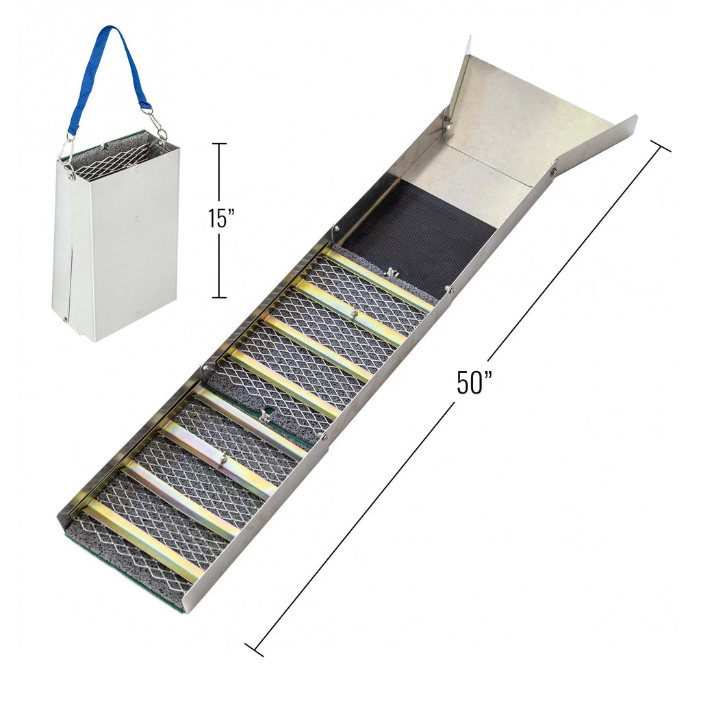 Aluminum Folding Sluice Box and Backpack for Gold Prospecting N645687
