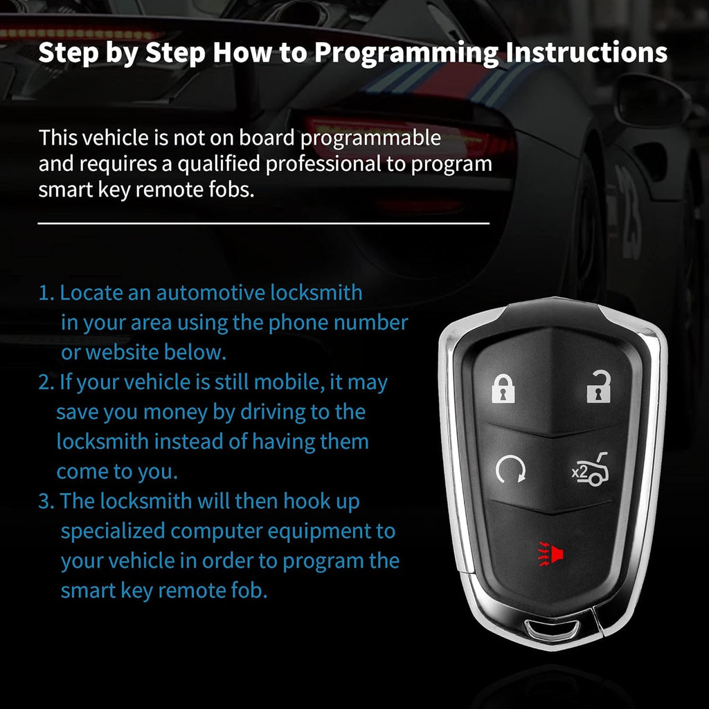 Keyless Entry Remote Car Key Fob Pack of 2 J817539