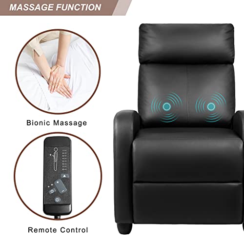 Black PU Leather Recliner Chair X299