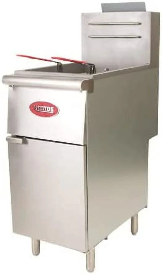Commercial Gas Floor Fryer 40 lb. Capacity Natural Gas N594