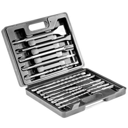17pc SDS Concrete Rotary Hammer Drill Bits and Chisel Set F88046
