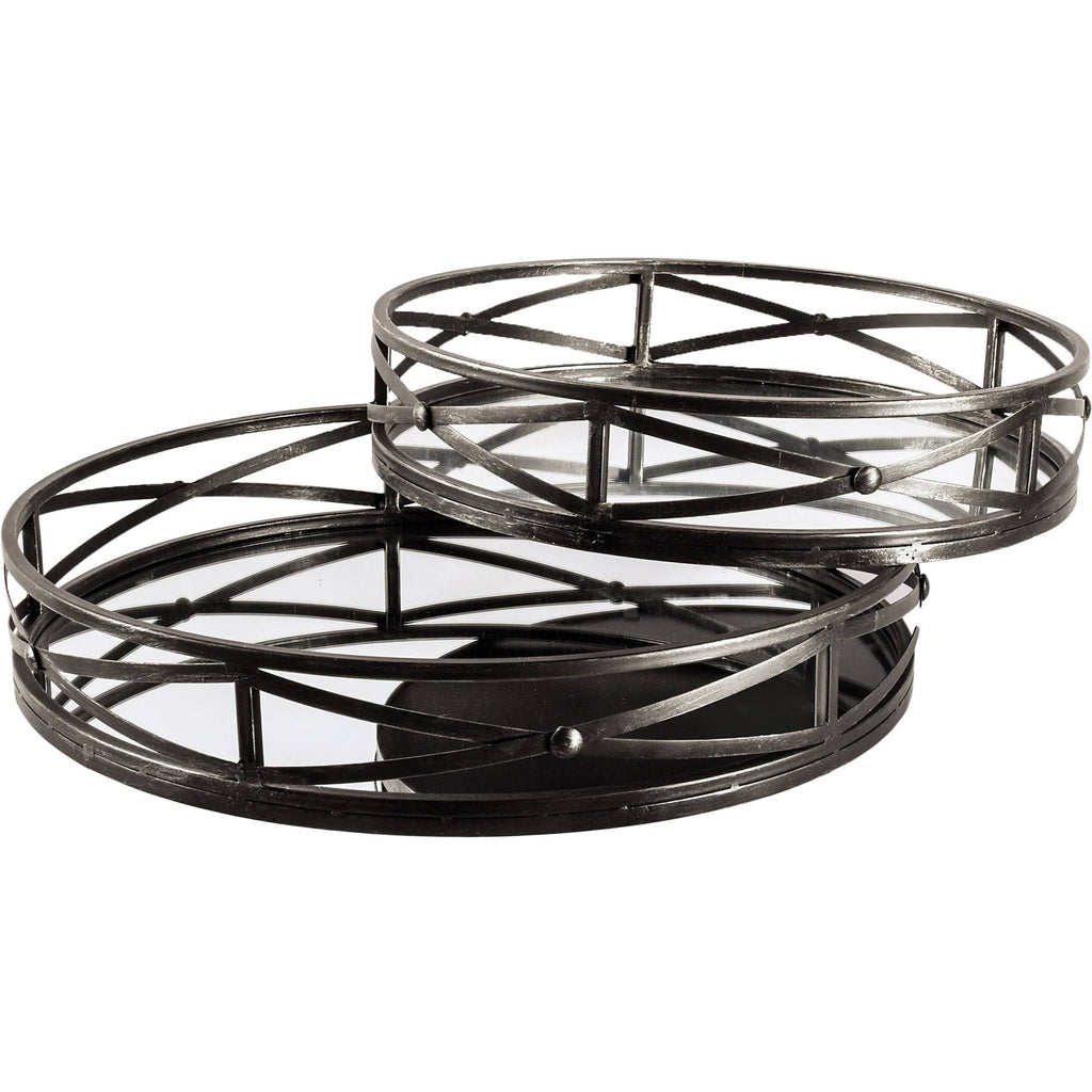 Black Metal Tray (Set of 2) K12560