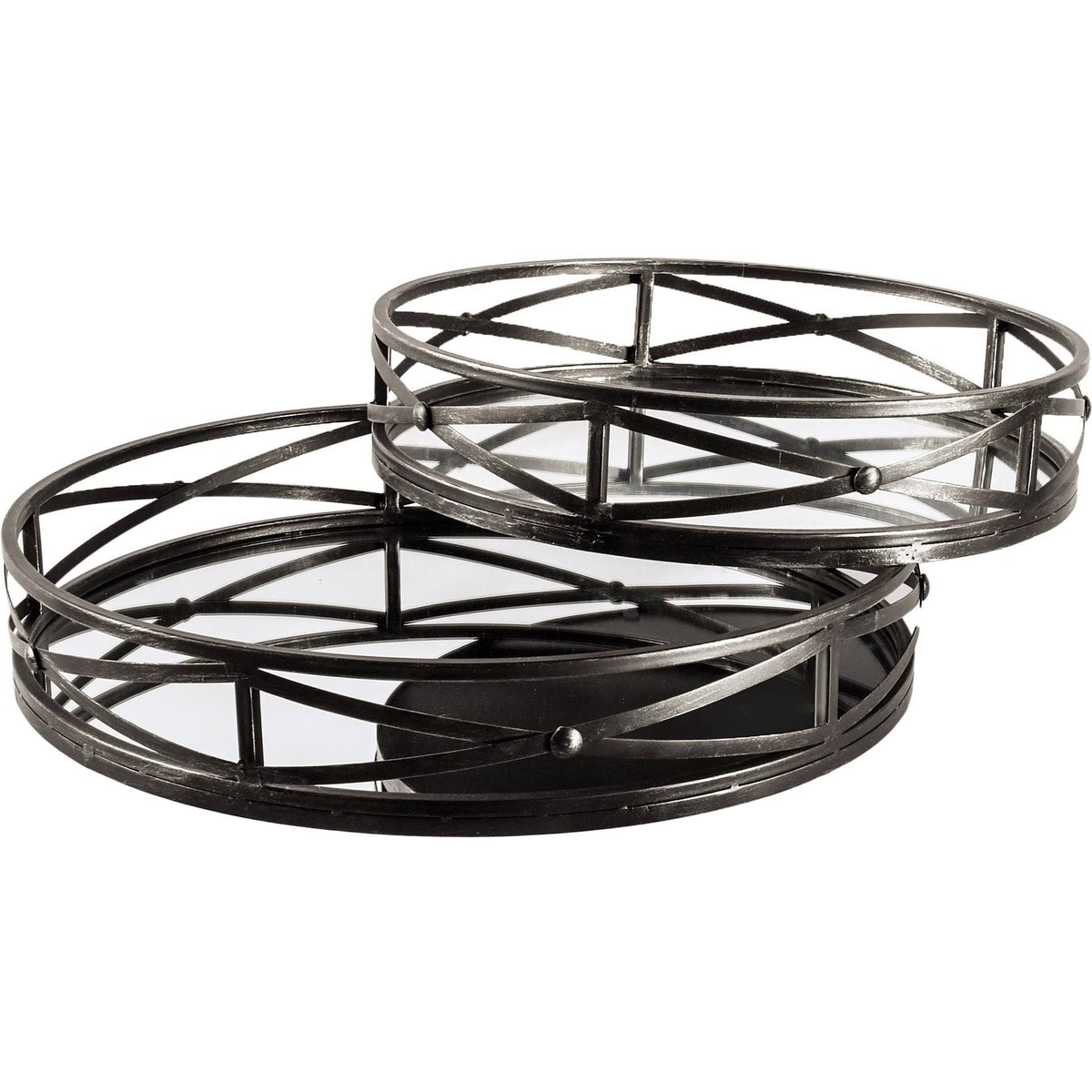 Black Metal Tray (Set of 2) K12560