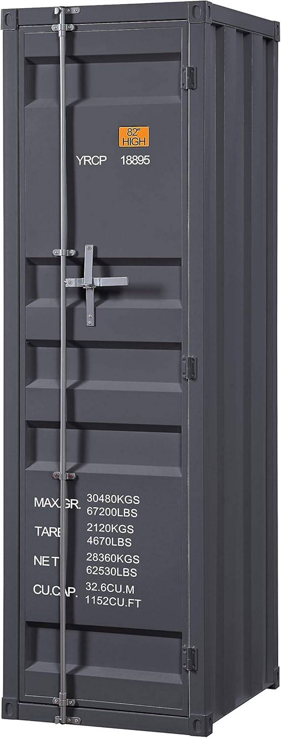 White Single Door Cargo Wardrobe E512