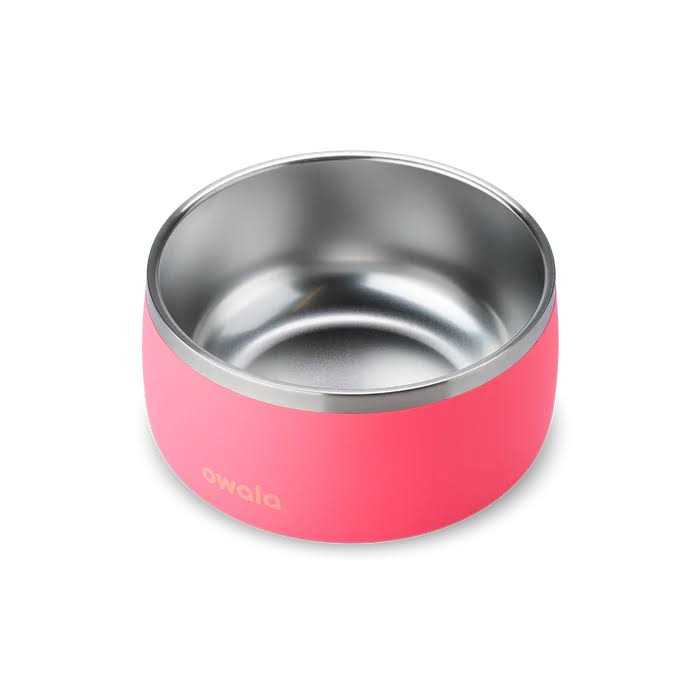 Stainless Steel Food & Water Bowl Pink S8094