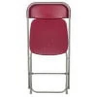 Set of 10 Red Stackable Folding Plastic Chairs Z3577