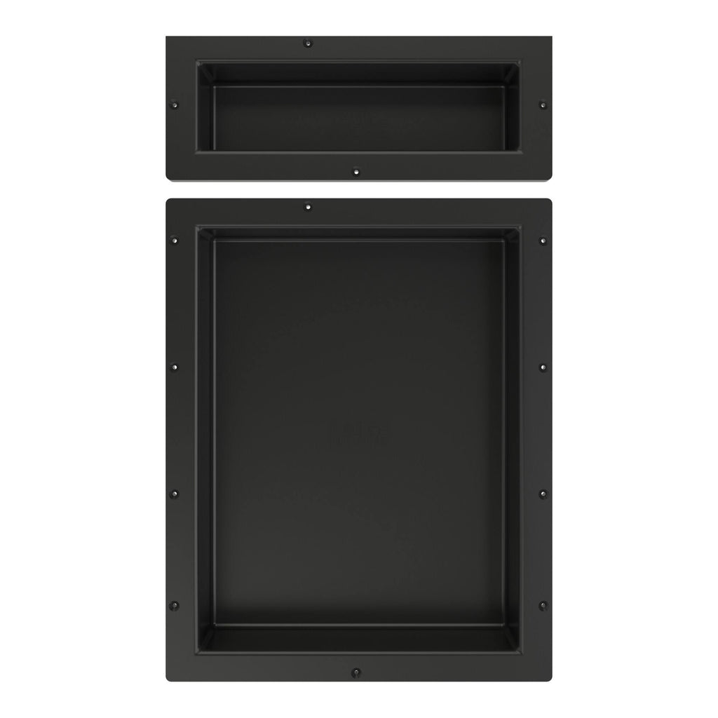 Black Double Recessed Shelf W5660
