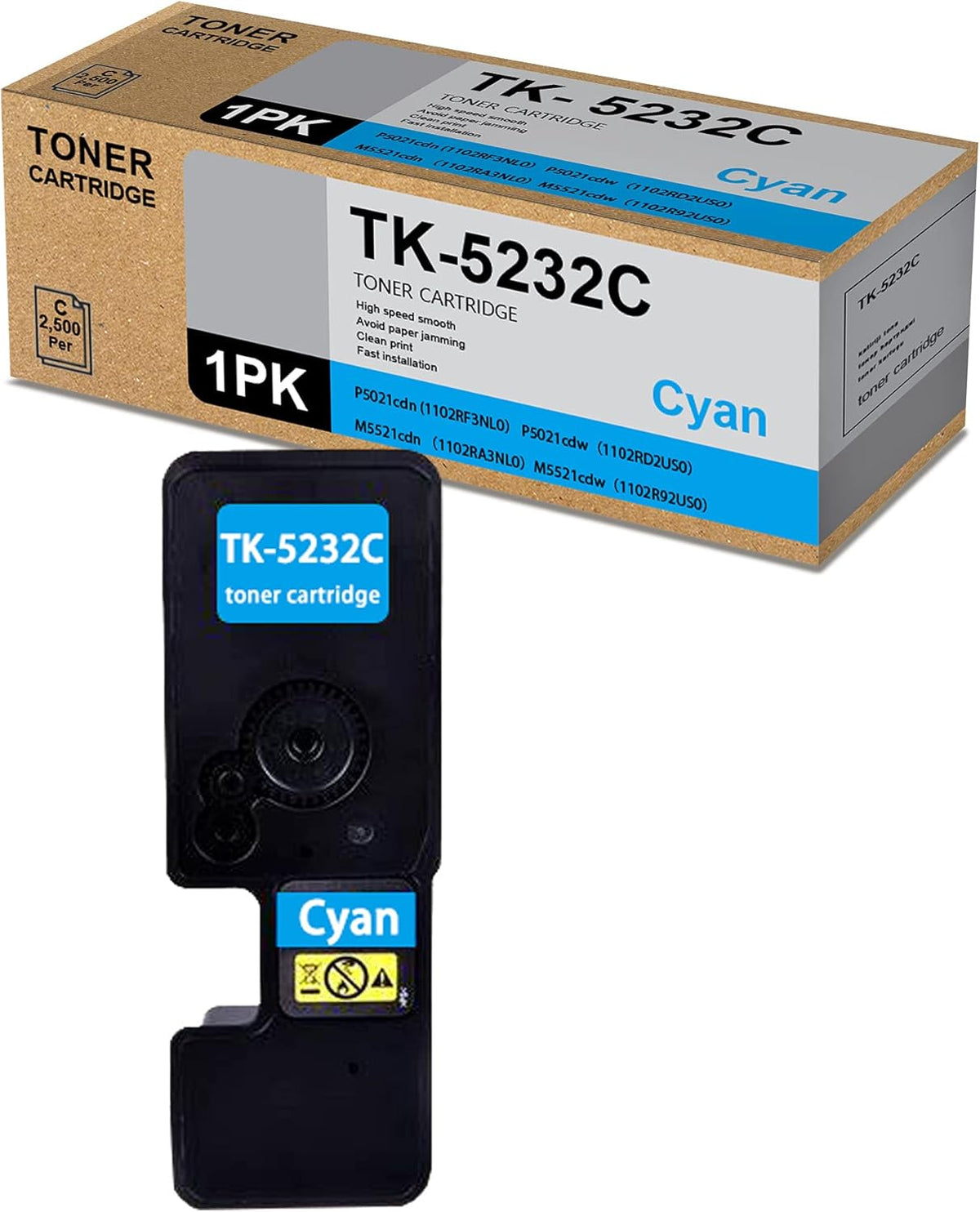 Cyan Toner Cartridge for ECOSYS P5021cdn M5521cdn M5521cdw Printer S1034