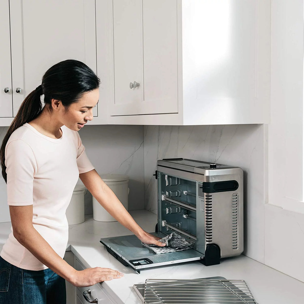 Digital Convection Oven Air Fryer Toaster XL Stainless Steel Z146