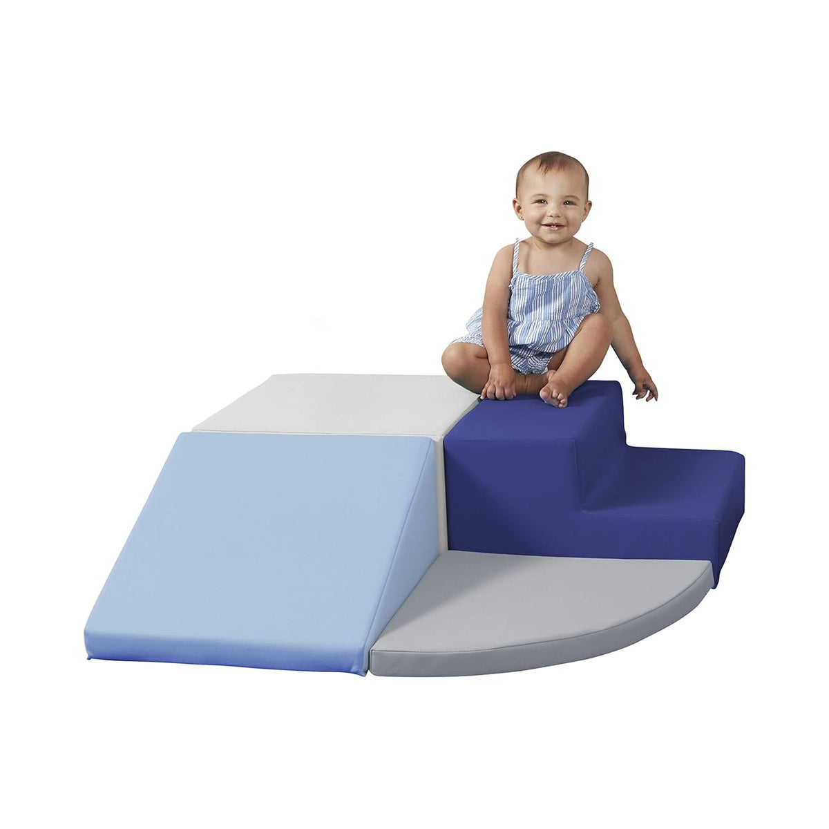Navy/Powder Blue 4-Piece Soft Foam Play Structure F6218