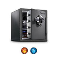 Fireproof Waterproof Steel Home Safe with Dial Combination Lock, Black M8246