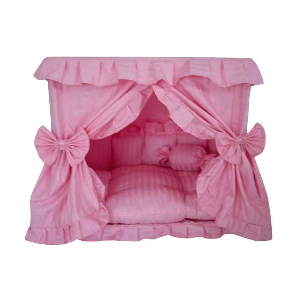 Pink Pet Dog Bed with Pillow T45967