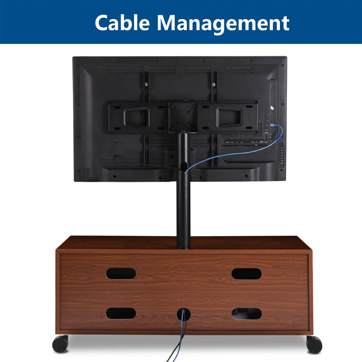 Wood Storage TV Stand with Mount G7836