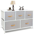5 Drawer Dresser with Wooden Handle J462