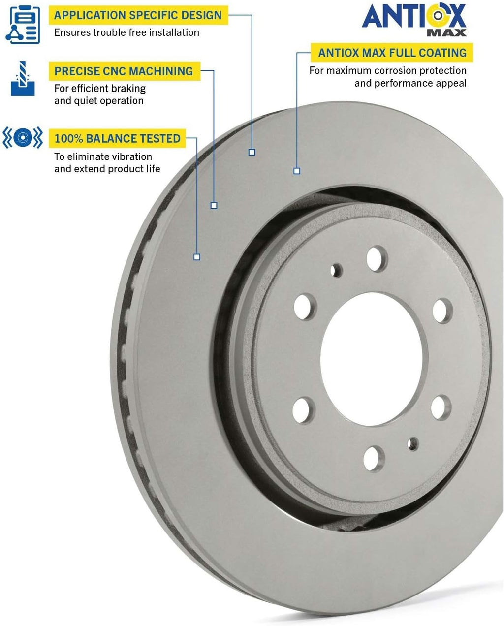 Front Brake Pads and Front Brake Rotor (2 Pack) K506283