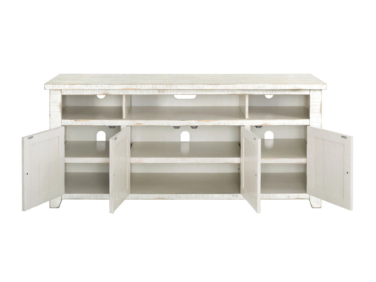 Antique White TV Stand N4255