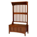 Hall Tree with Storage Bench in Walnut Z60893