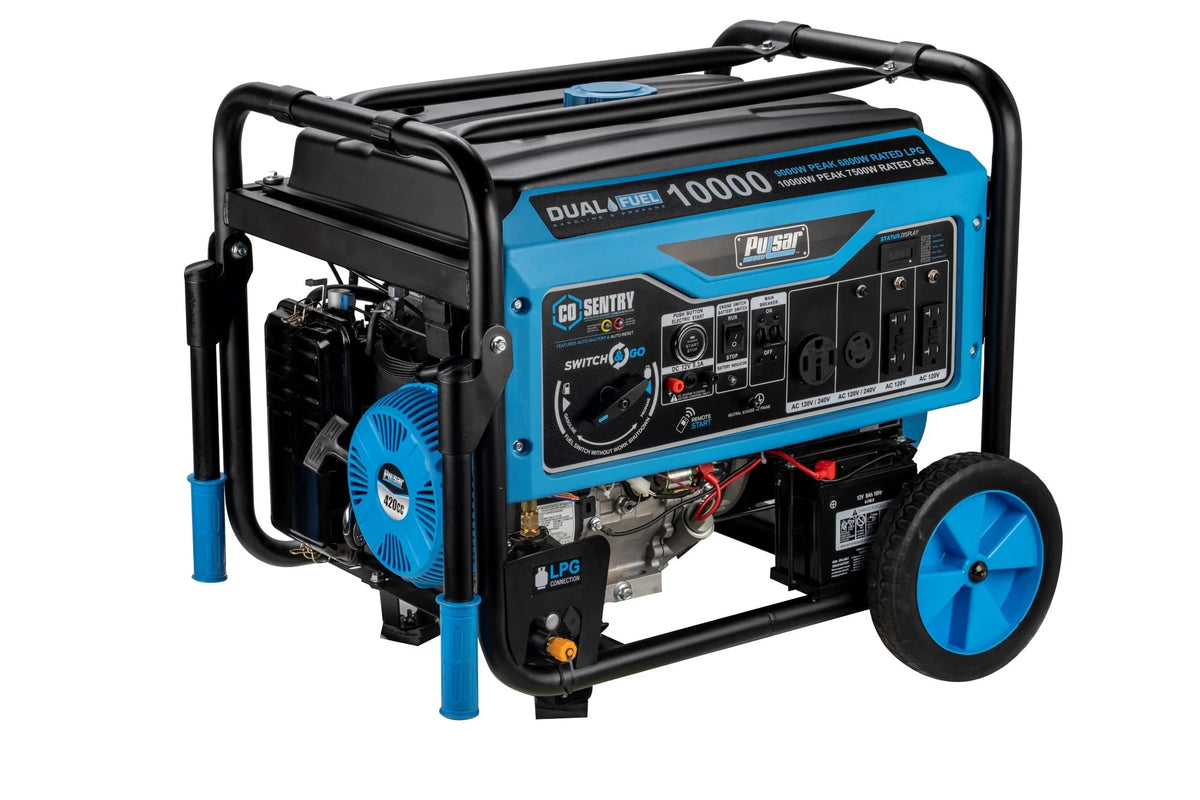 10,000 Watt Dual Fuel Portable Generator with Remote Start X61002