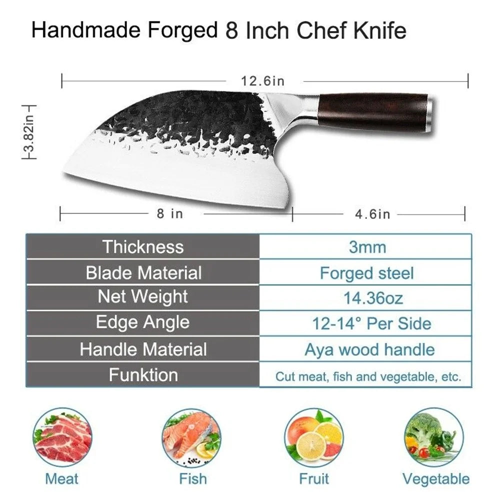 8 inch German Stainless Steel Chinese Cleaver Knife G466531