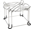 9'' Diameter 6'' Tall Stainless Steel Countertop Stand with Hooks K9758