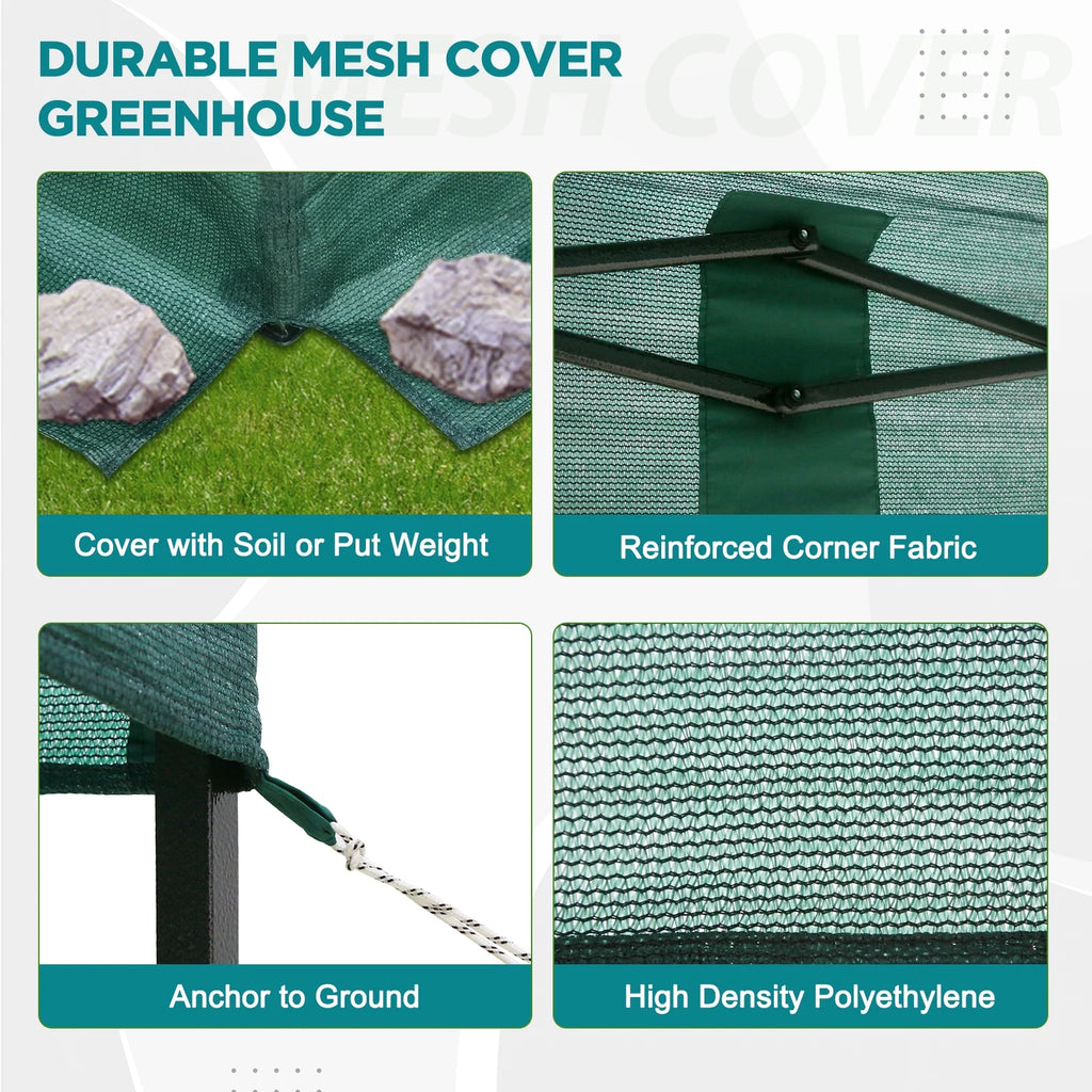 10x10 Pop-up Greenhouse with Mesh Cover X4441