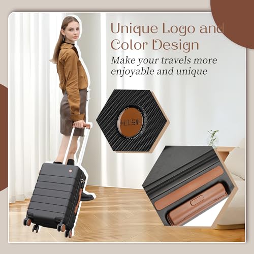 20 Inch Hardside Carry-on Luggage with Spinner Wheels and TSA Lock F57793