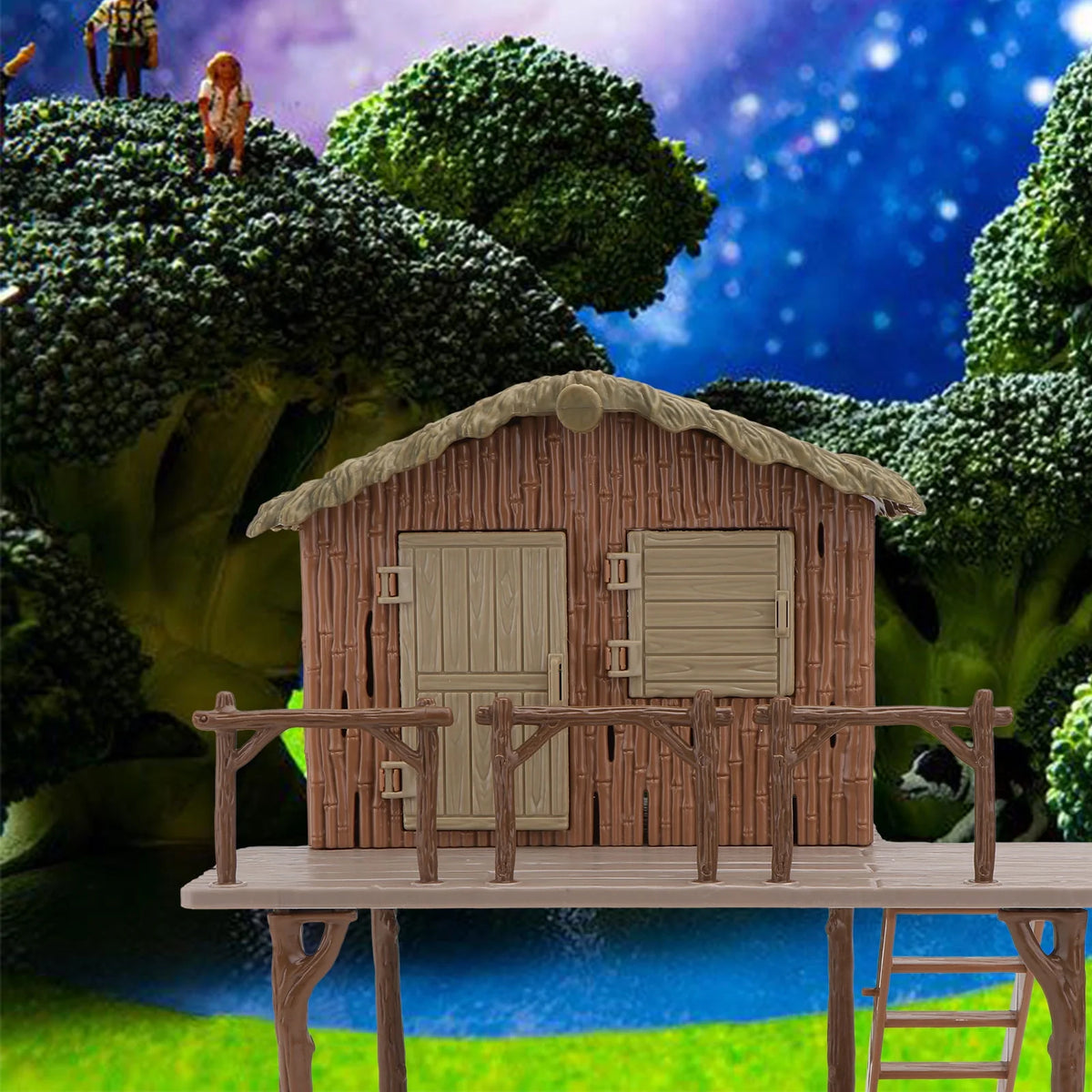 Miniature DIY Farmhouse Model Assembled Educational Toys Y2847