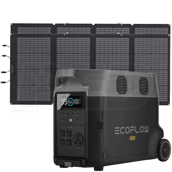 Portable Power Station 2016Wh and 2 x Bifacial Portable Solar Panel 220W T495471