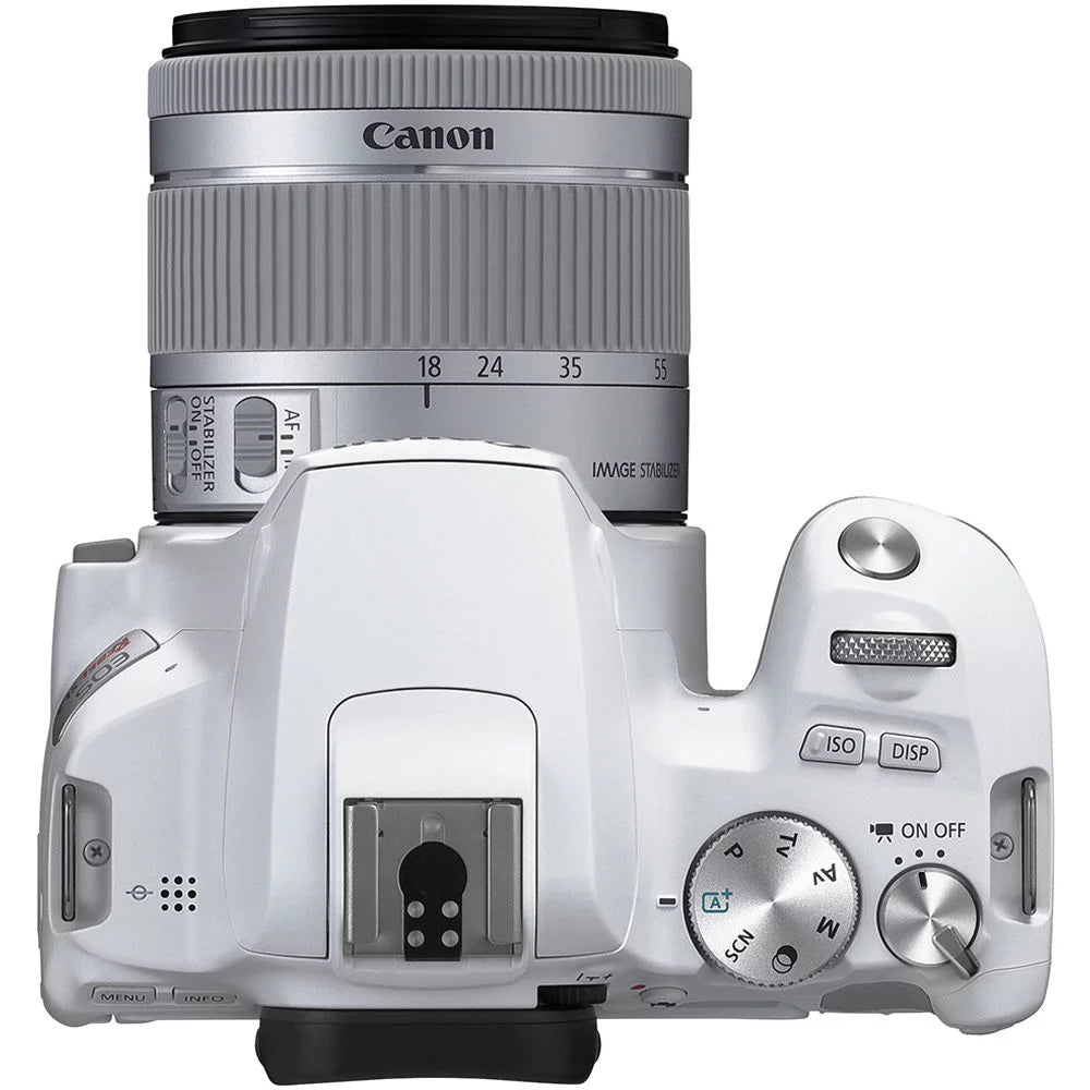 White 18-55mm Lens DSLR Camera E145