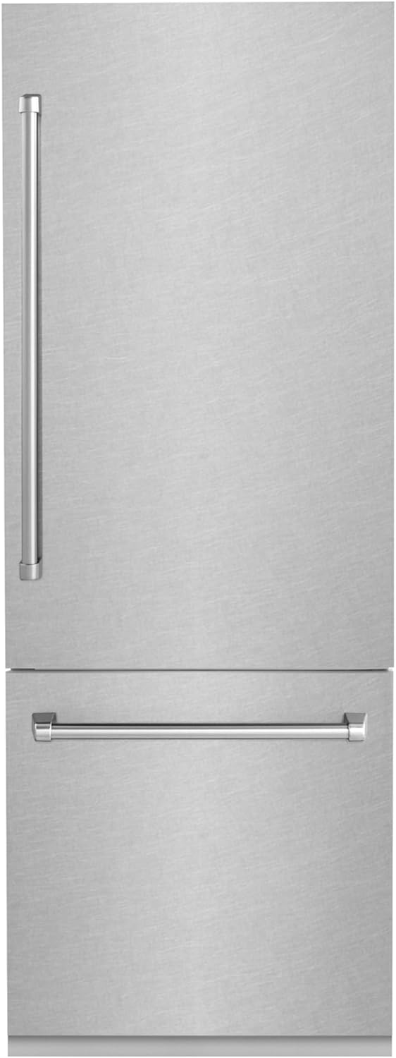 30" 16.1 cu. ft. Built-In 2-Door Bottom Freezer Refrigerator in Fingerprint Resistant Stainless Steel K24782