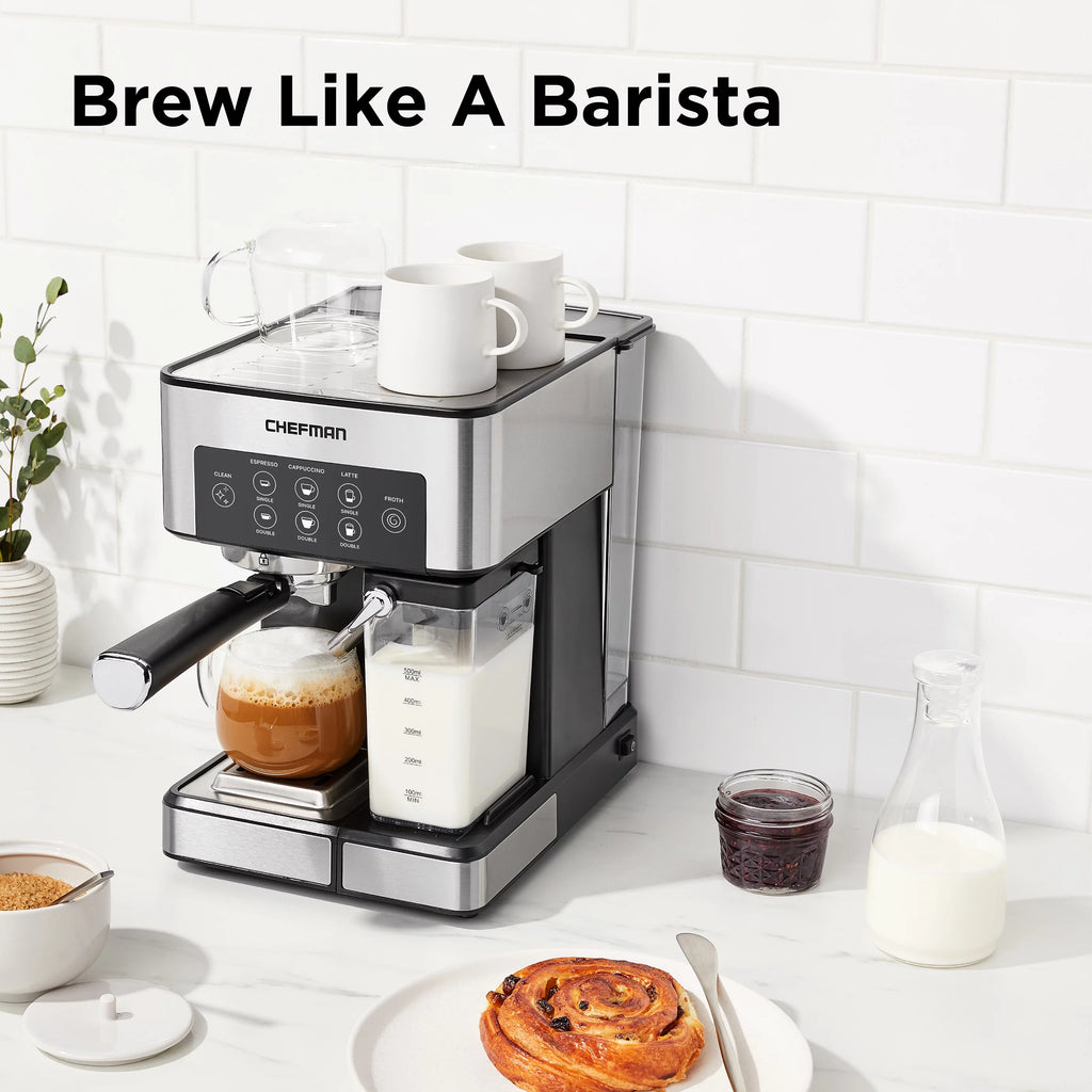 6-in-1 Espresso Machine with Milk Frother S942643