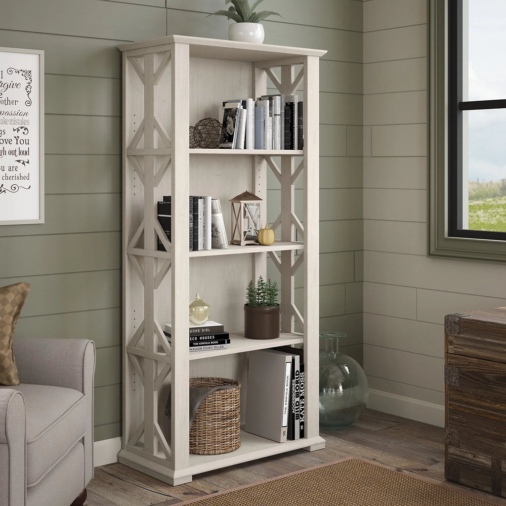4 Shelf Farmhouse Bookcase B4924