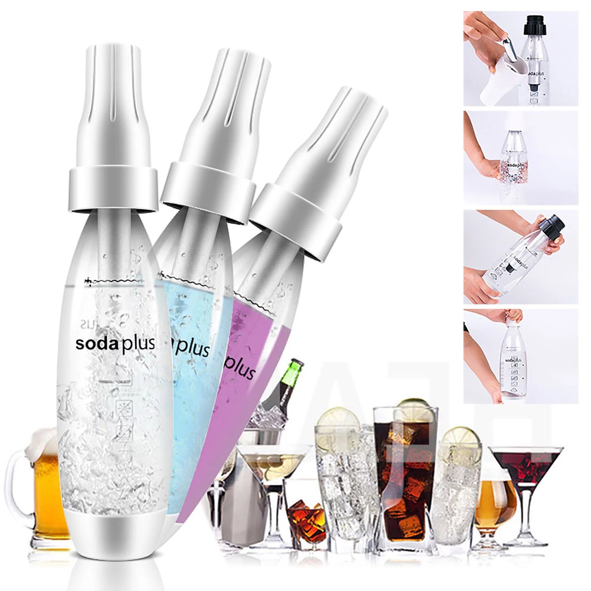 Portable S-oda Machine with Carbonation Bottle V445906