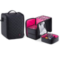Black Soft-Sided Nail Polish Organizer Case Y273