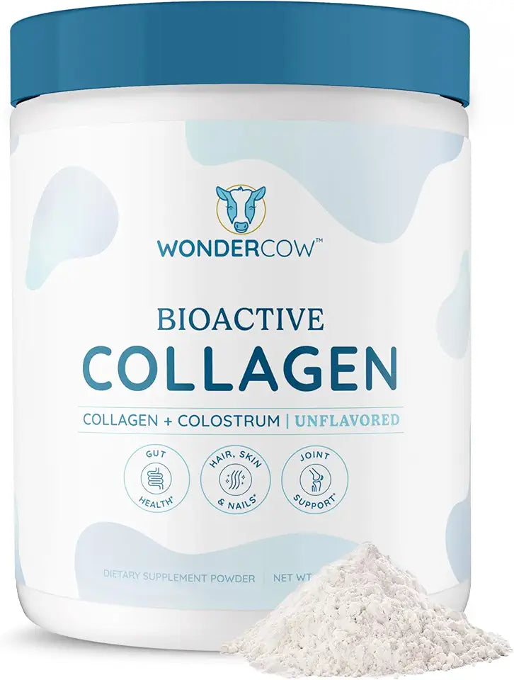 Collagen Peptides Powder with Bovine Colostrum, Hydrolyzed Type I & III Collagen N42081