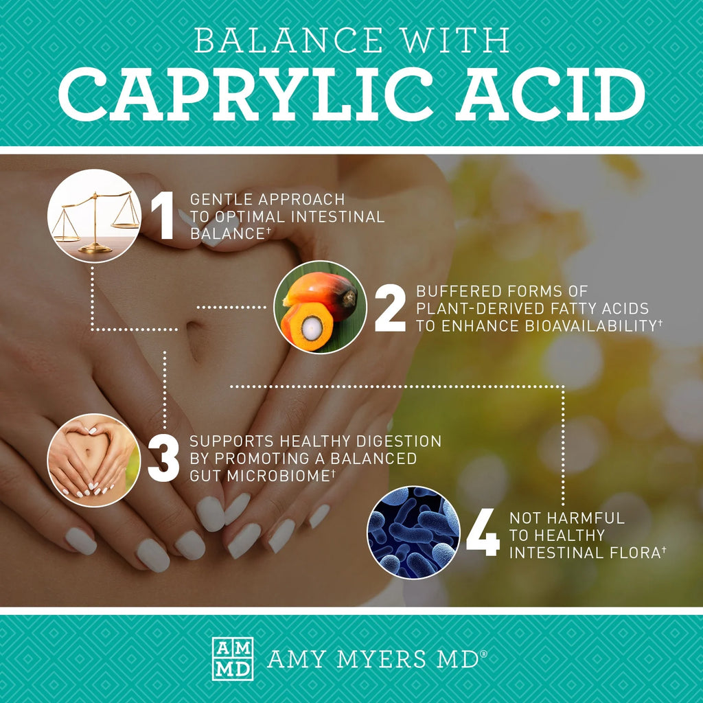 Caprylic Acid Capsules 800 mg 120 Cap Dietary Supplement B741