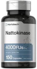 Nattokinase Supplement 4000 FU 150 Capsules Non-GMO Gluten Free Q527