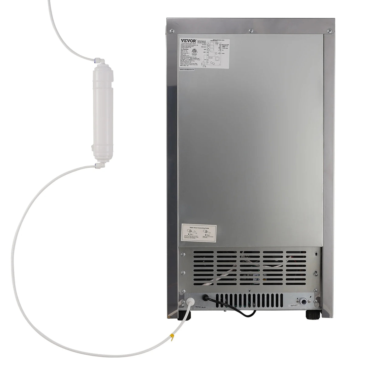 Commercial Ice Maker 120LBS/24H 29LBS Storage M354623