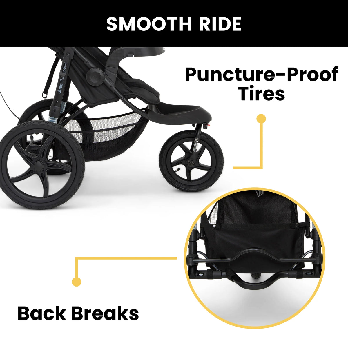 Black Jogging Stroller N26069