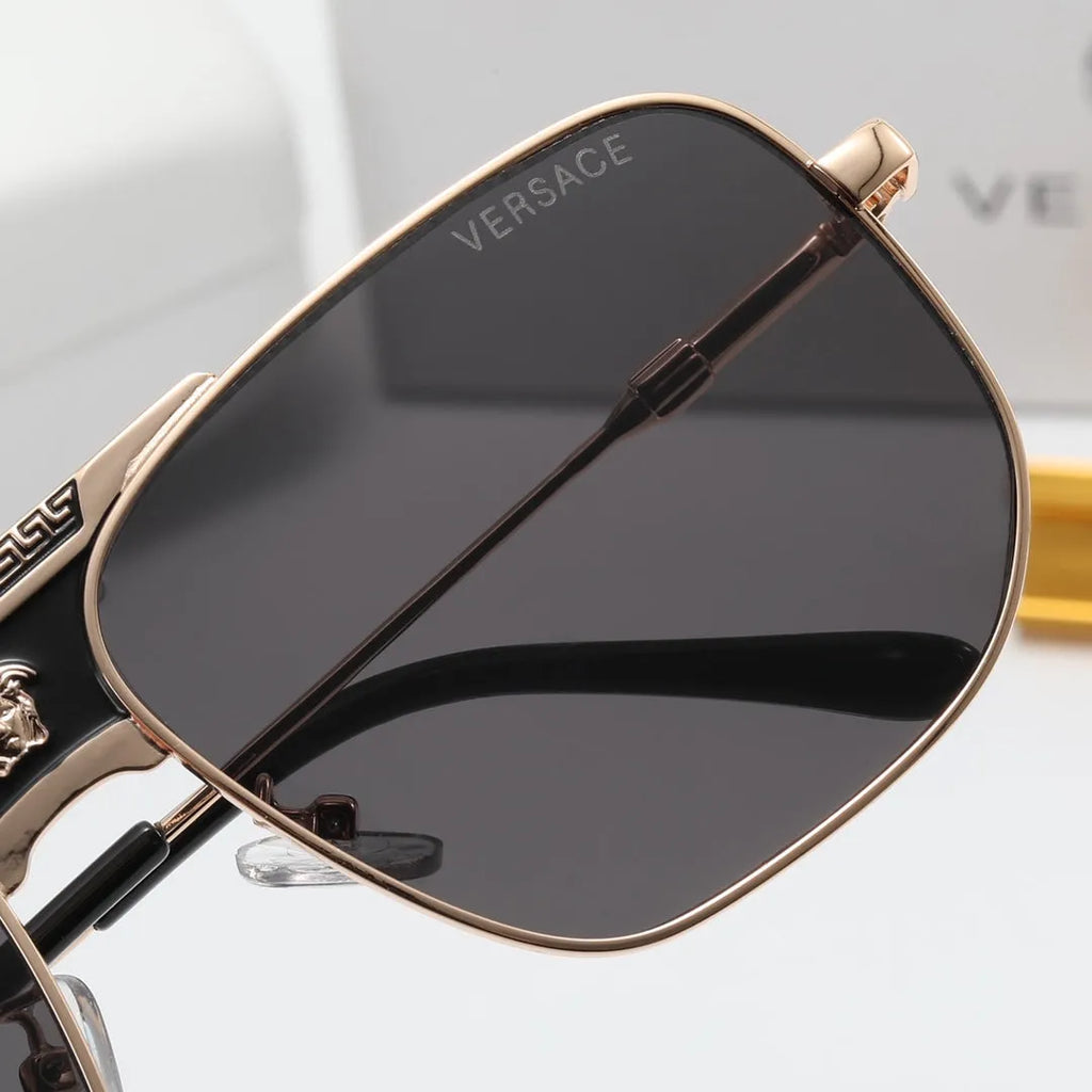 Round Stripe Printed Polarized Sunglasses Y409158