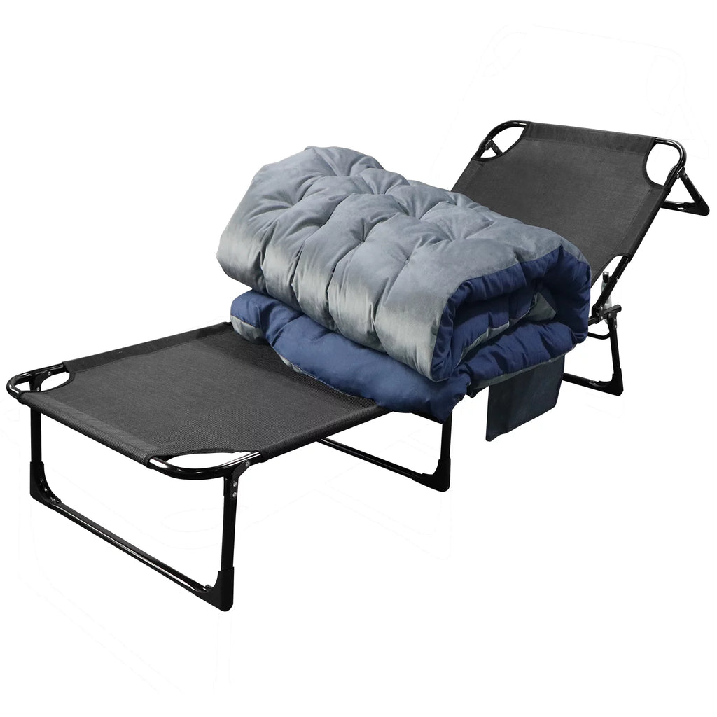 Folding Camping Cot with Pillow & Mattress D71229