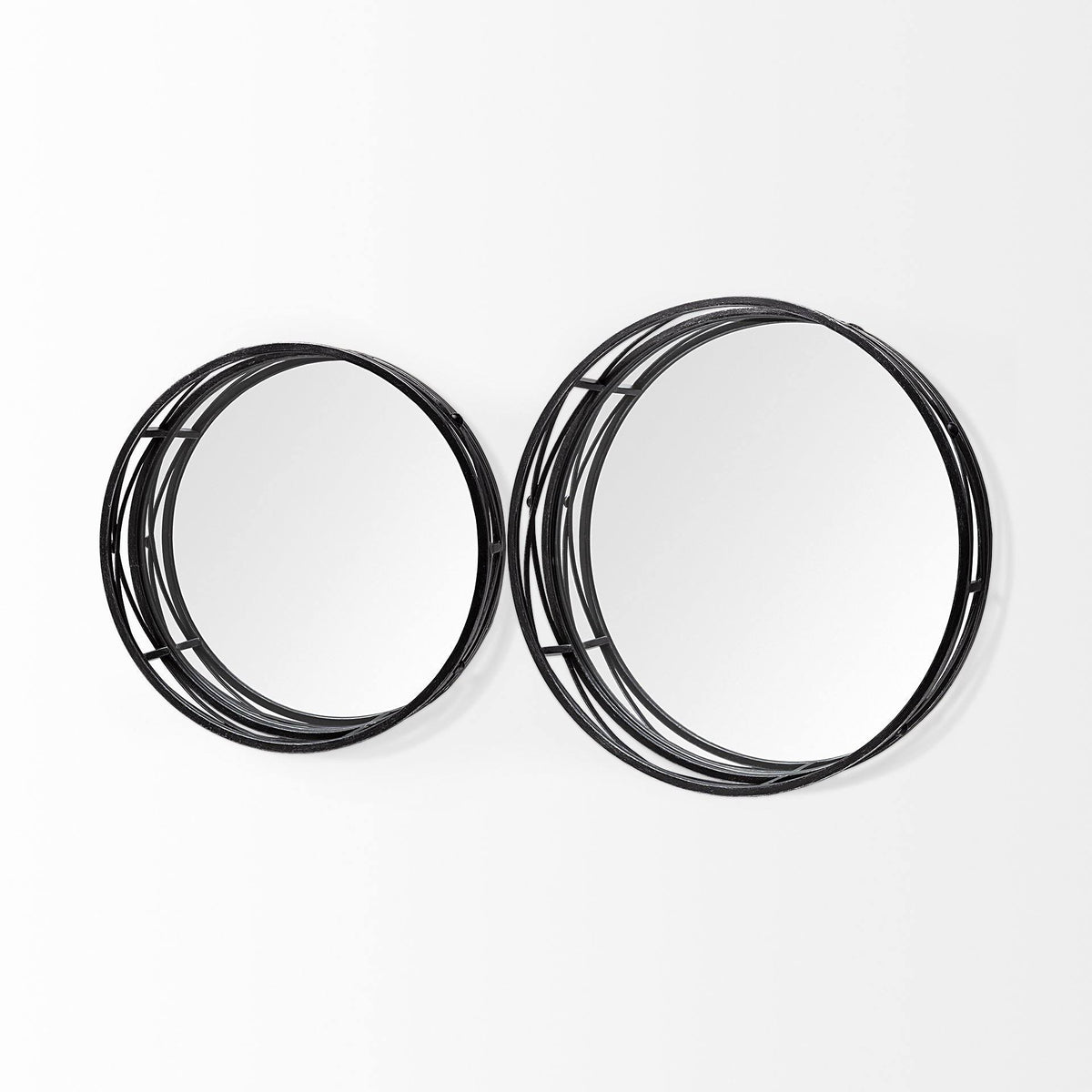 Black Metal Tray (Set of 2) K12560